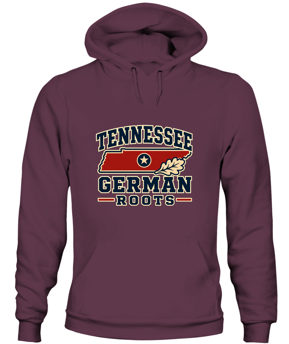 Tennessee German Roots — Hoodie in Maroon