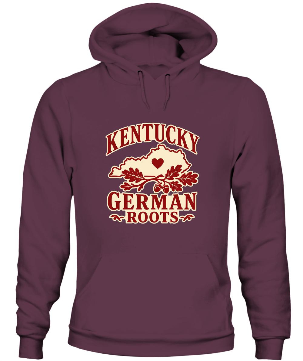 Kentucky German Roots — Hoodie in Maroon