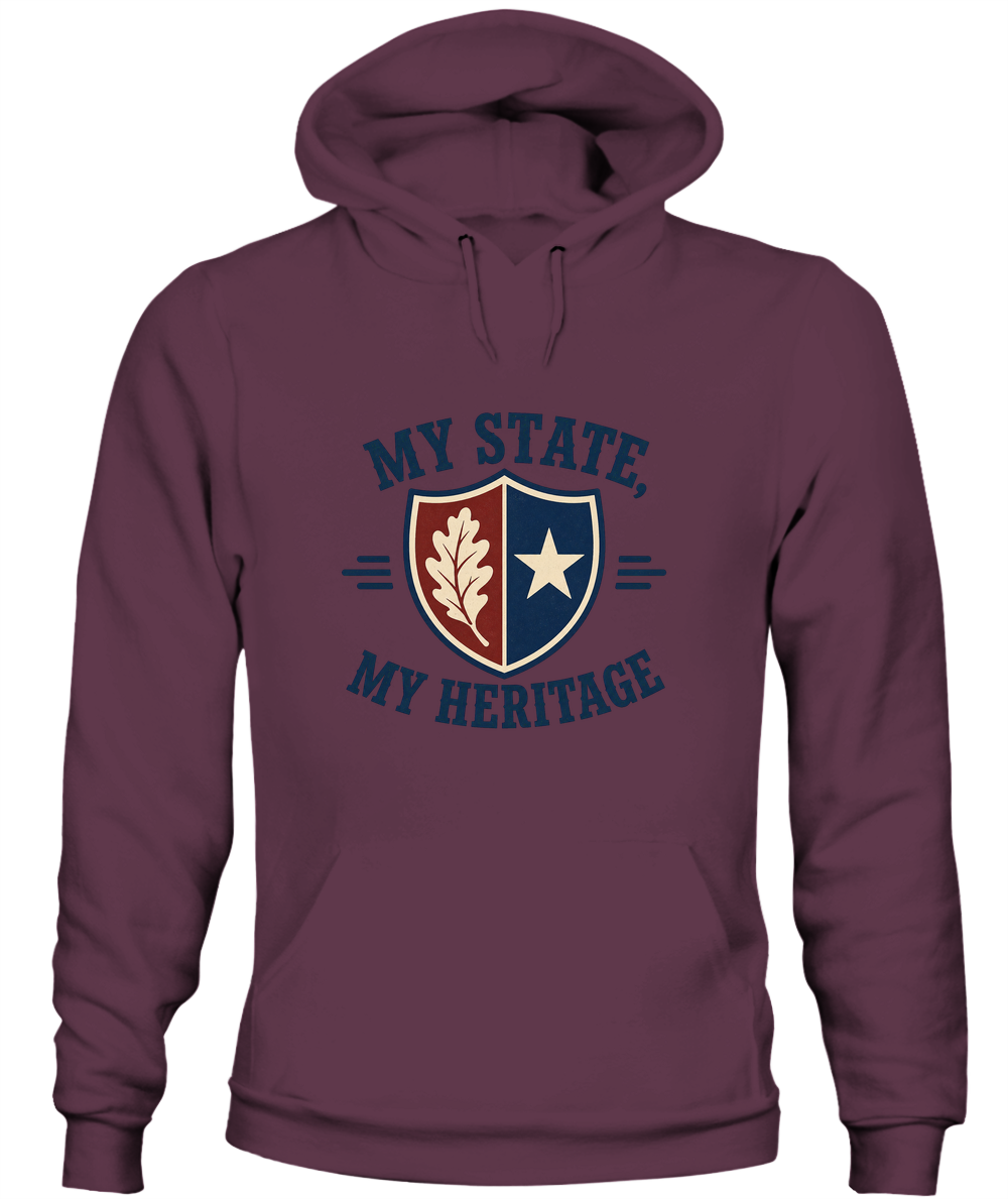 My State, My Heritage — Hoodie in Maroon