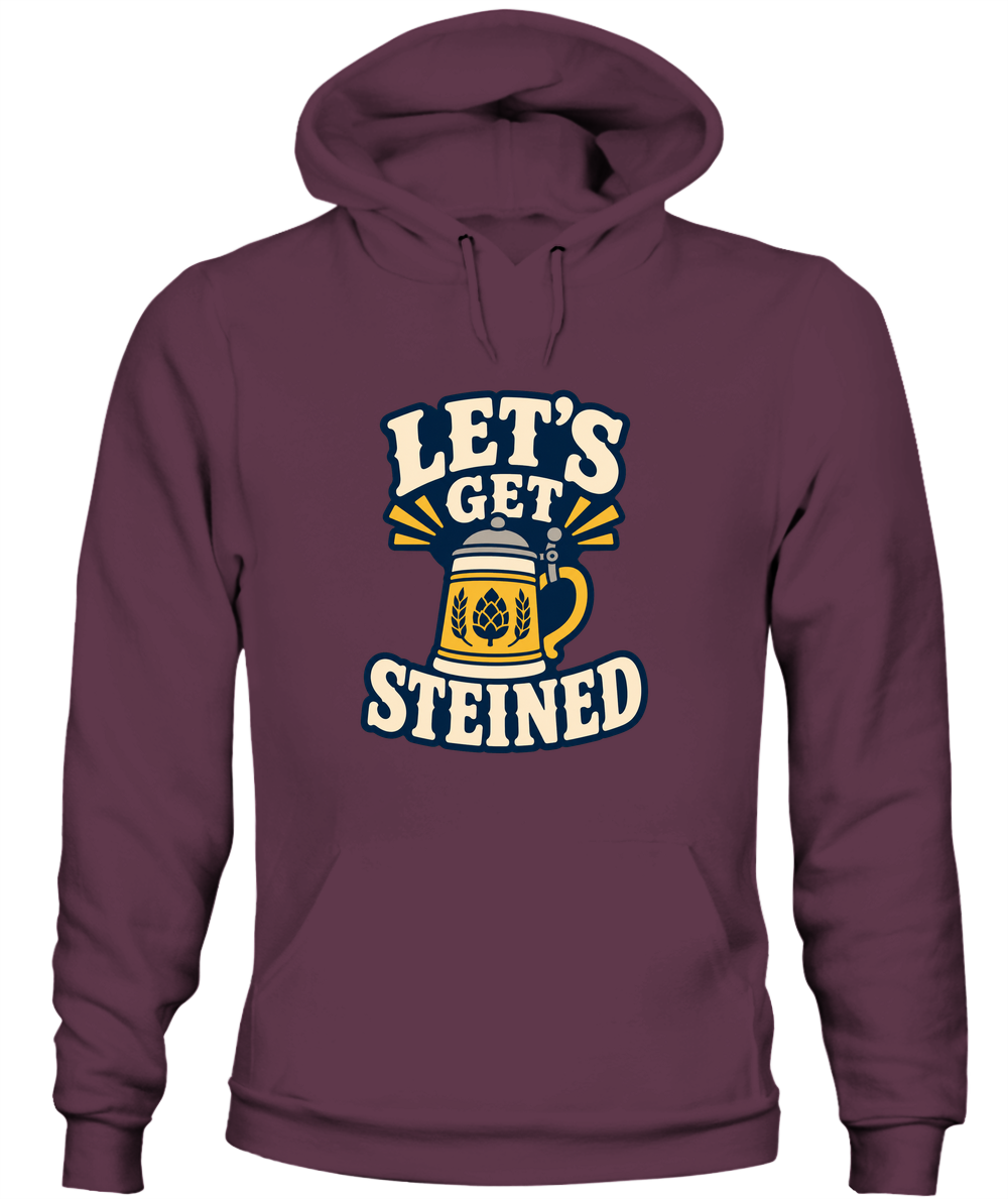 Let's Get Steined — Hoodie in Maroon