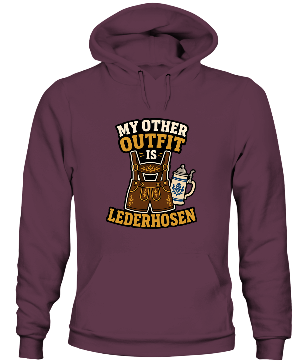 My Other Outfit Is Lederhosen — Hoodie in Maroon