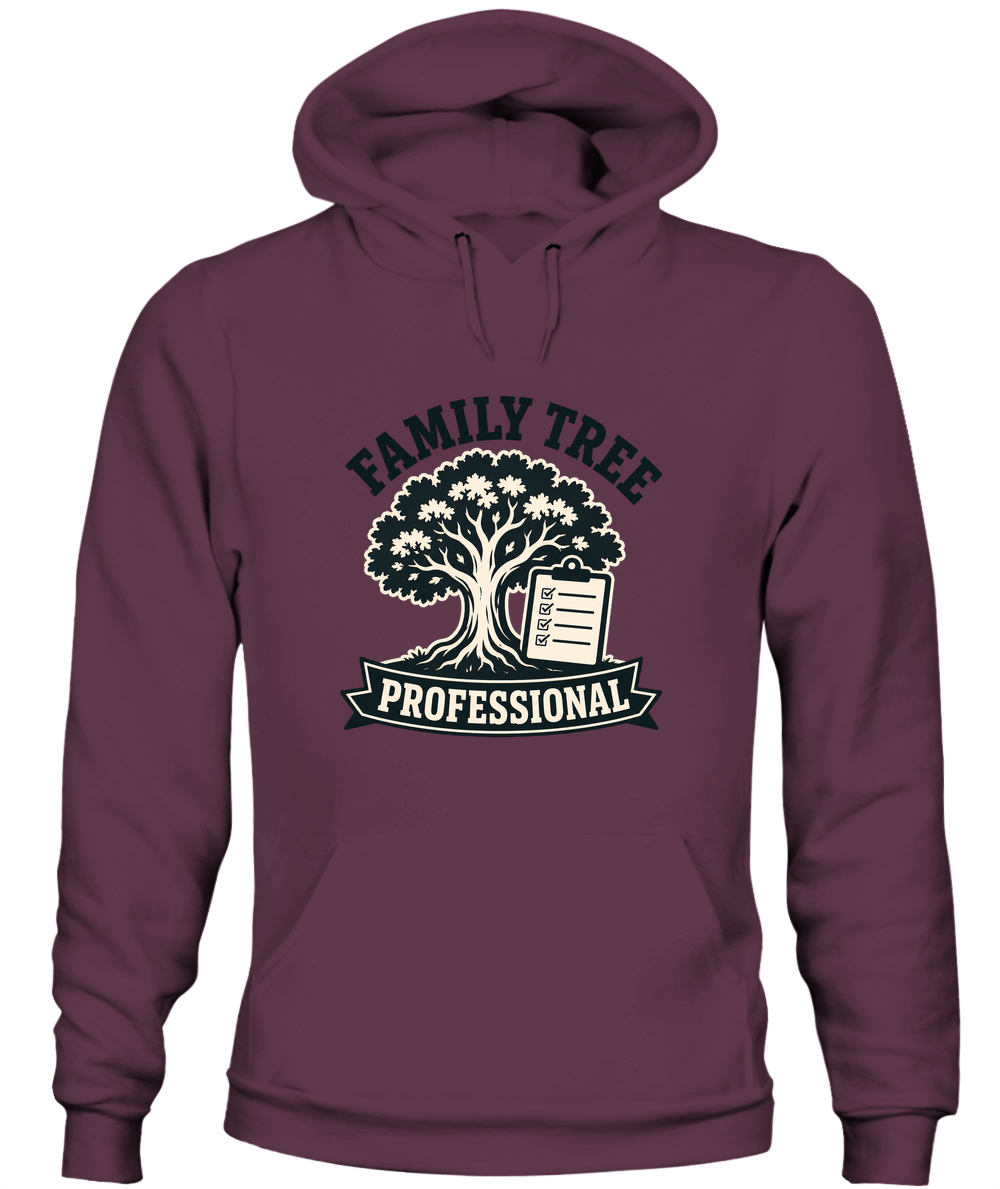Family Tree Professional — Hoodie in Maroon