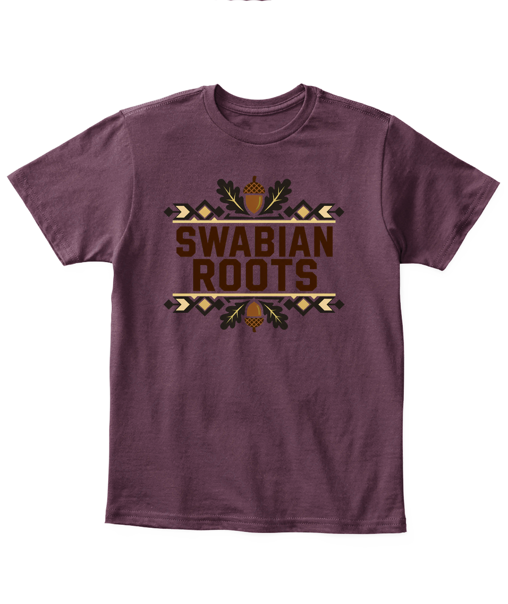 Swabian Roots — Kid's T Shirt in Maroon