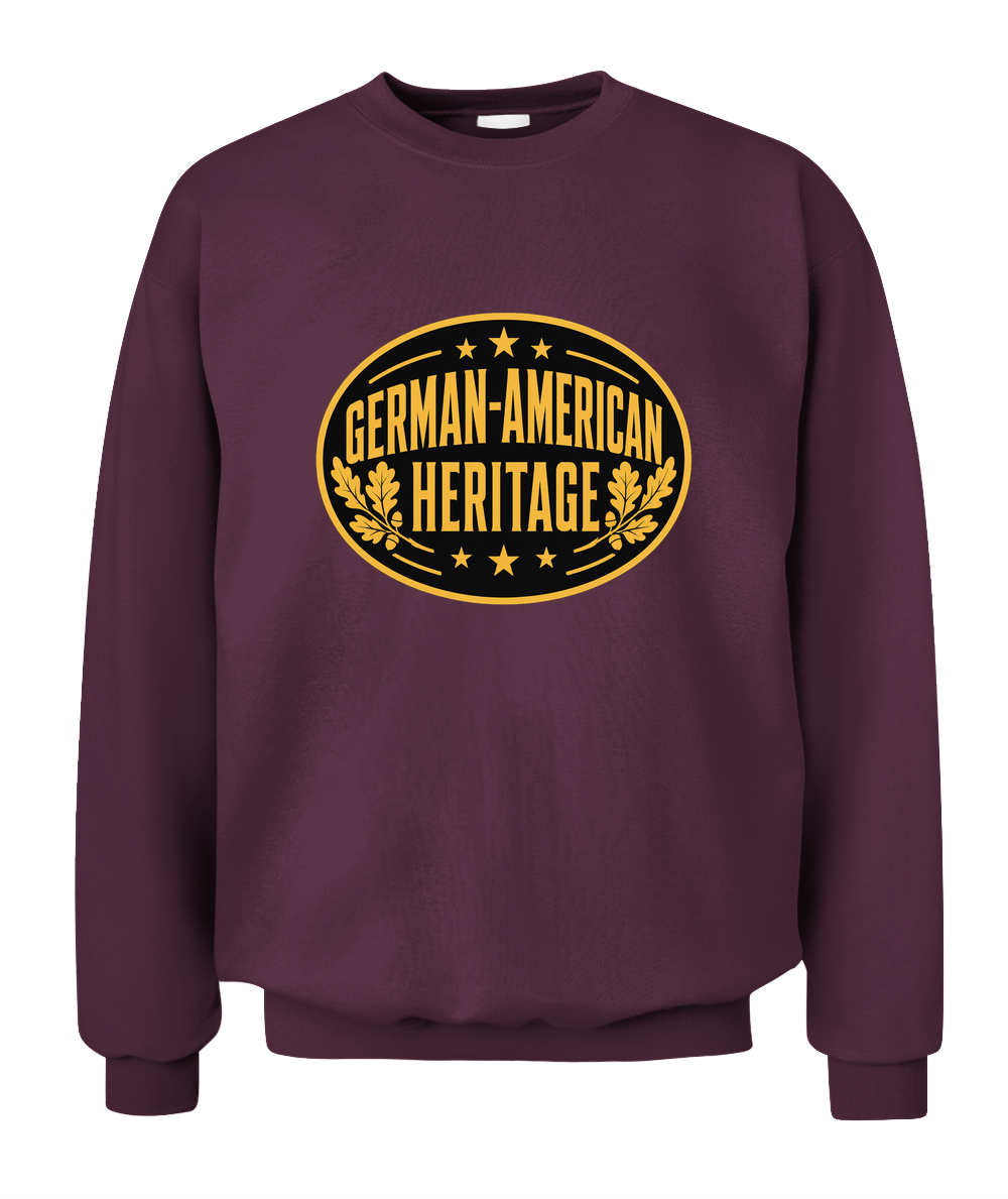 German-American Heritage — Sweatshirt in Maroon