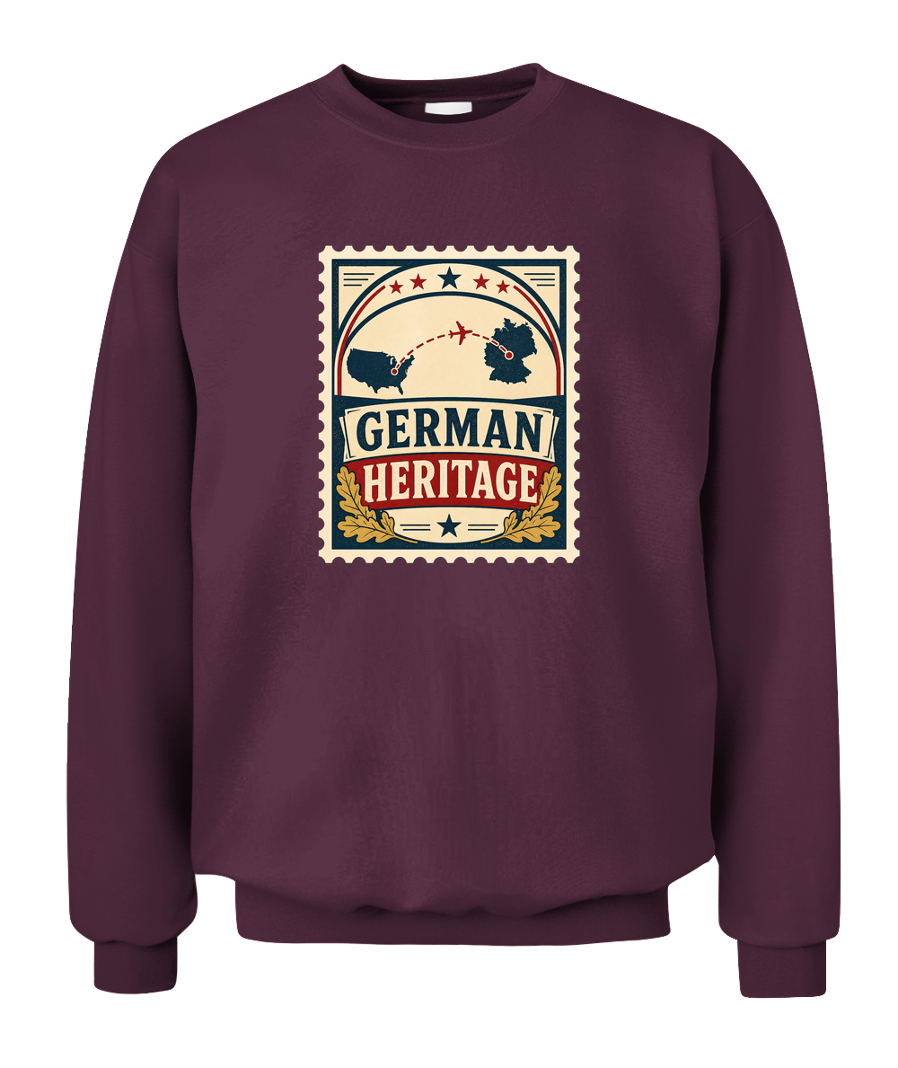 German Heritage — Sweatshirt in Maroon