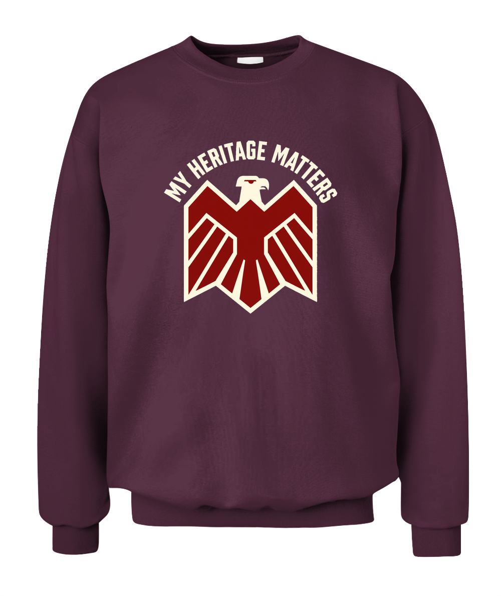 My Heritage Matters — Sweatshirt in Maroon