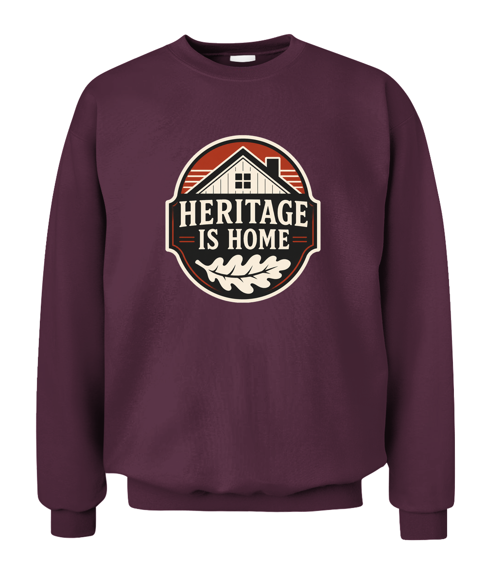 Heritage Is Home — Sweatshirt in Maroon
