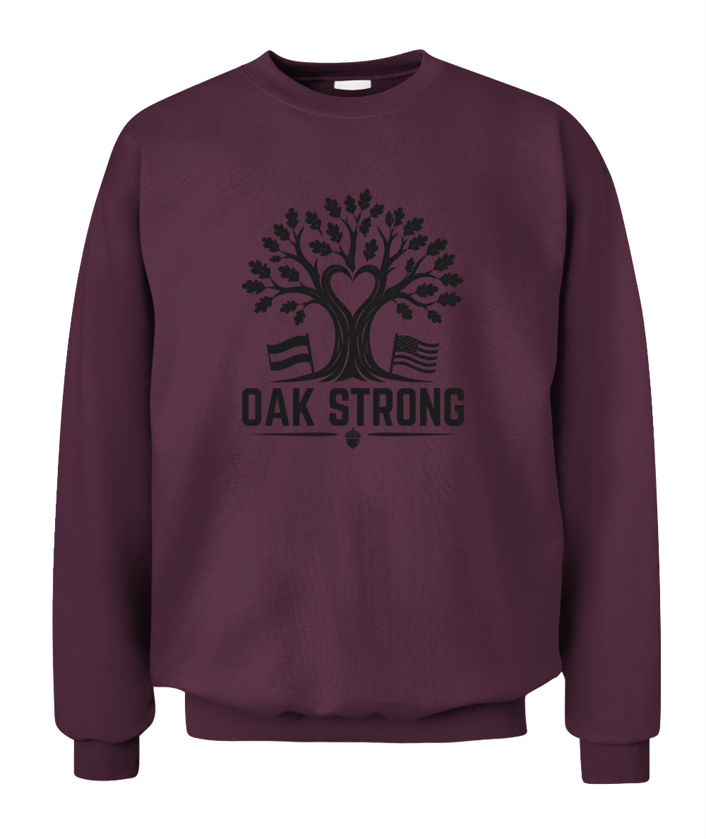 Oak Strong — Sweatshirt in Maroon