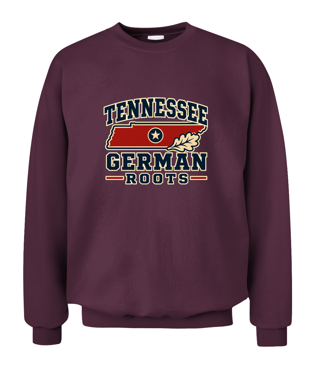 Tennessee German Roots — Sweatshirt in Maroon