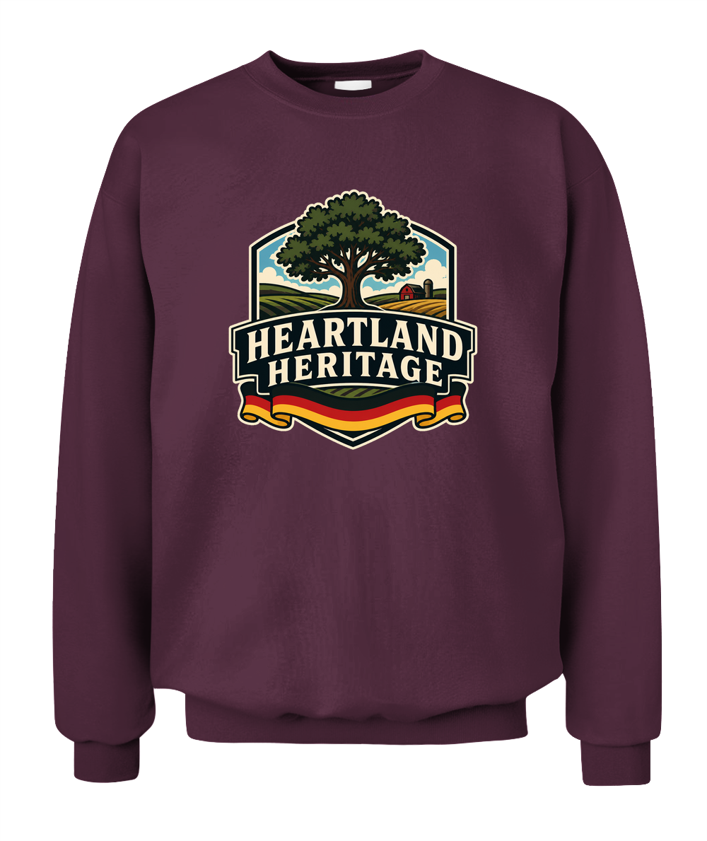 Heartland Heritage — Sweatshirt in Maroon