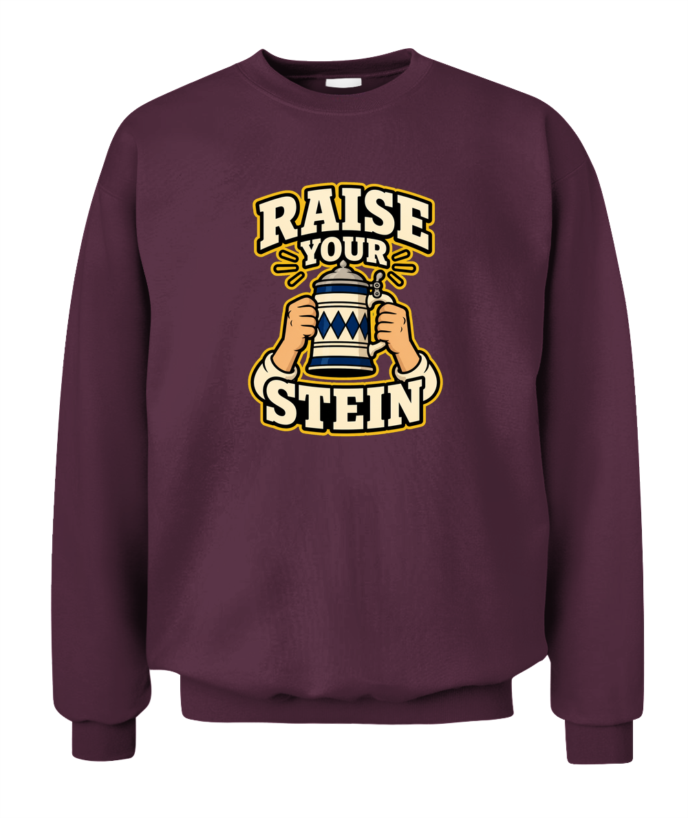 Raise Your Stein — Sweatshirt in Maroon
