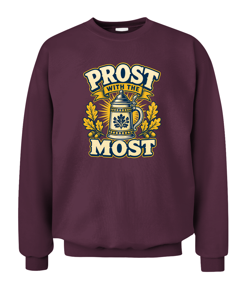 Prost With The Most — Sweatshirt in Maroon