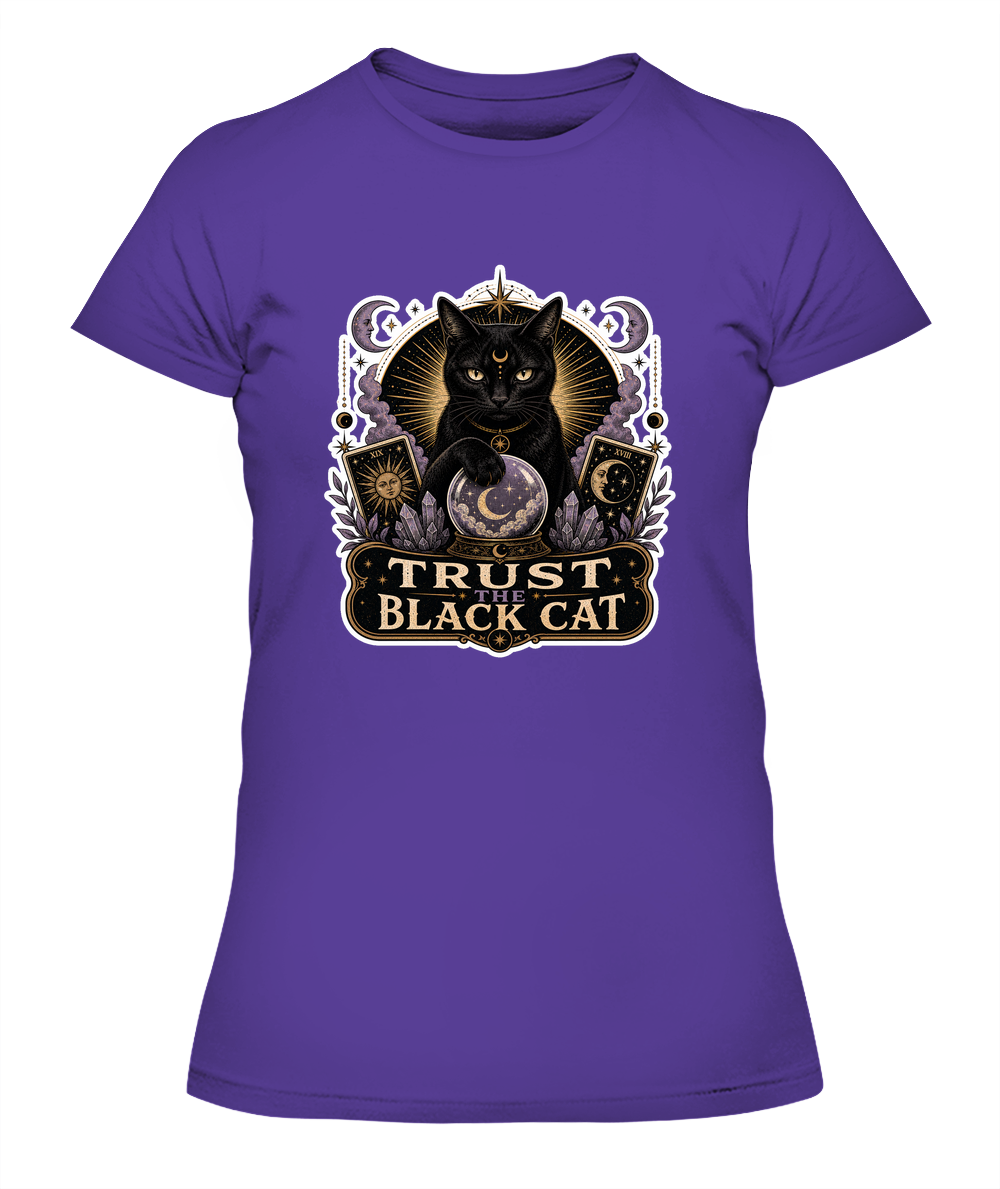 Trust the Black Cat Ladies T-Shirt | Black Cat Lover Gift
