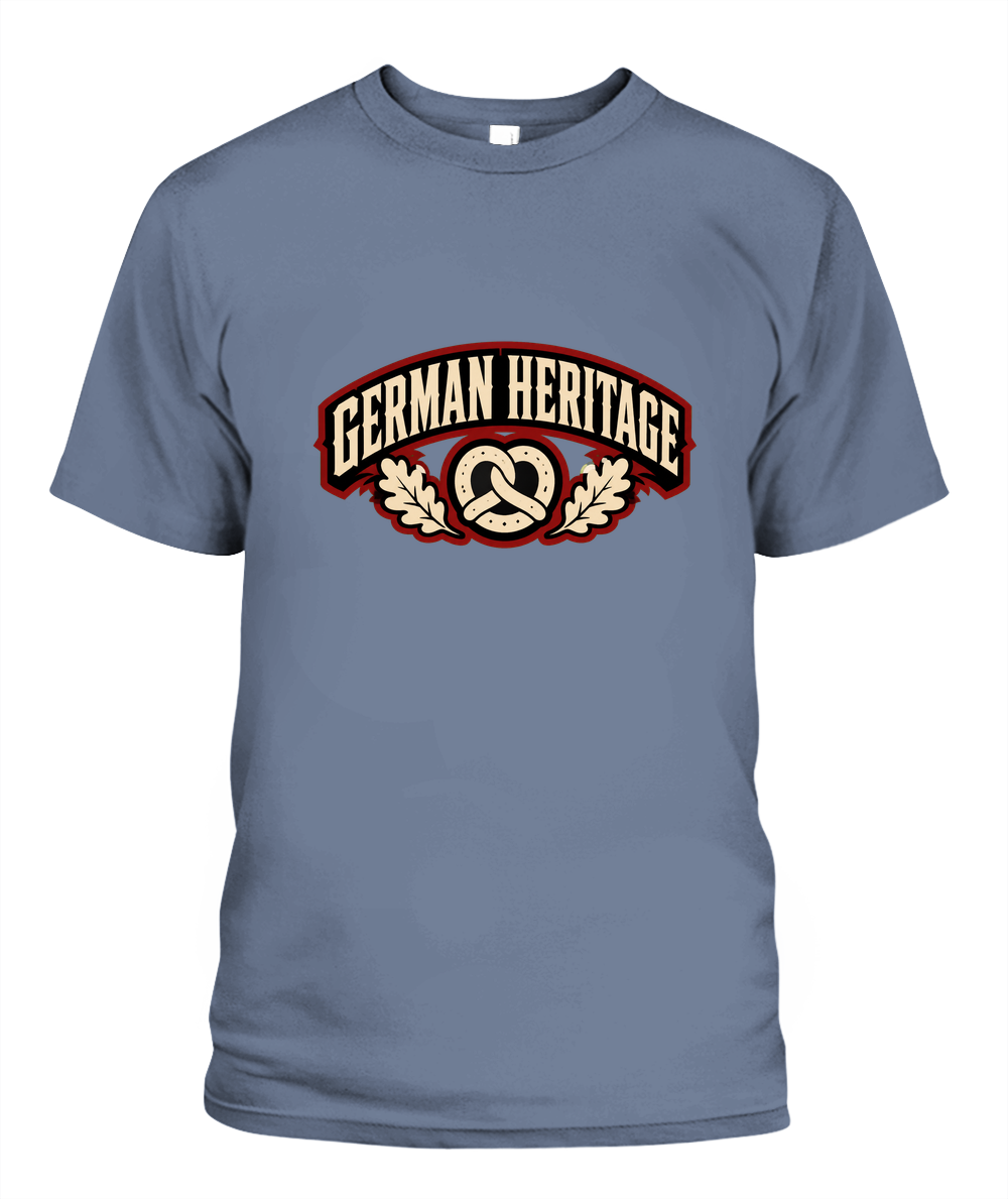 German Heritage — T-Shirt in Blue Jean