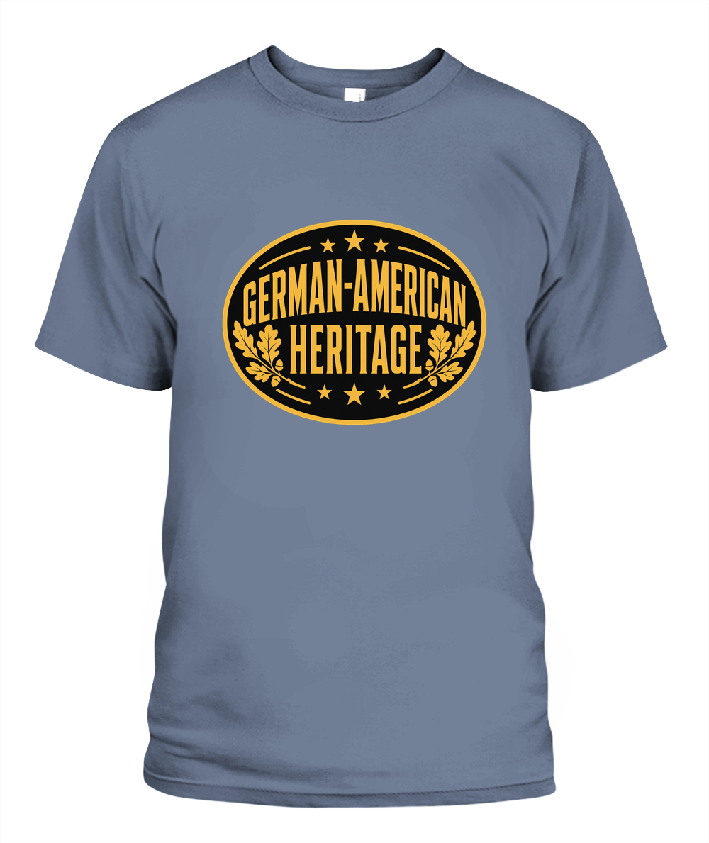German-American Heritage — T-Shirt in Blue Jean