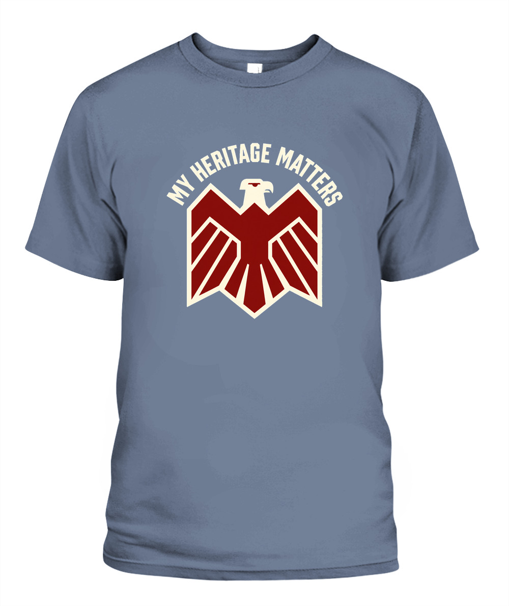 My Heritage Matters — T-Shirt in Blue Jean