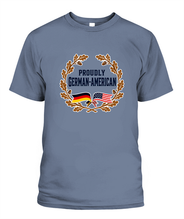 Proudly German-American — T-Shirt in Blue Jean