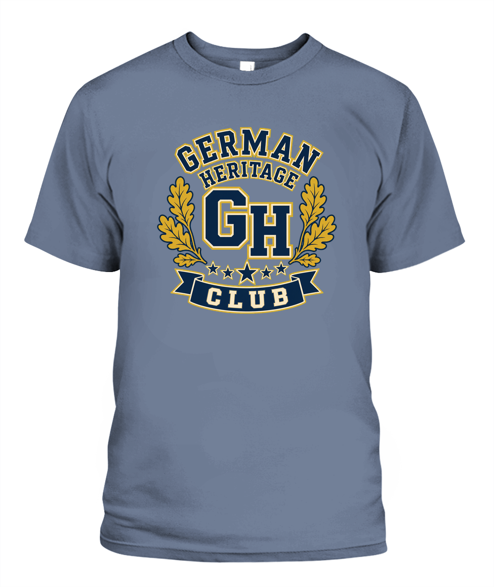 German Heritage Club — T-Shirt in Blue Jean