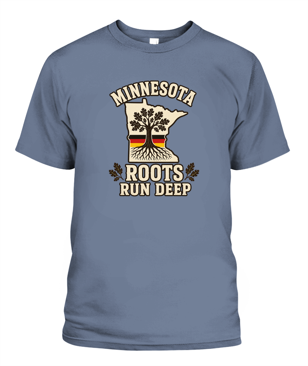 Minnesota Roots Run Deep — T-Shirt in Blue Jean