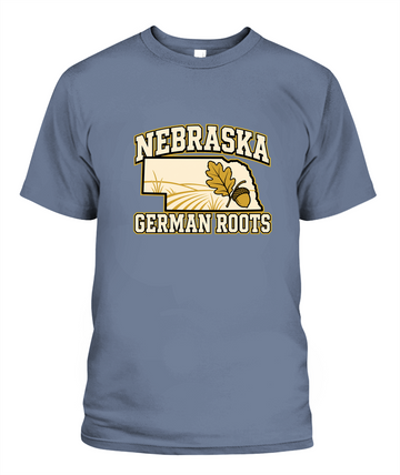 Nebraska German Roots — T-Shirt in Blue Jean