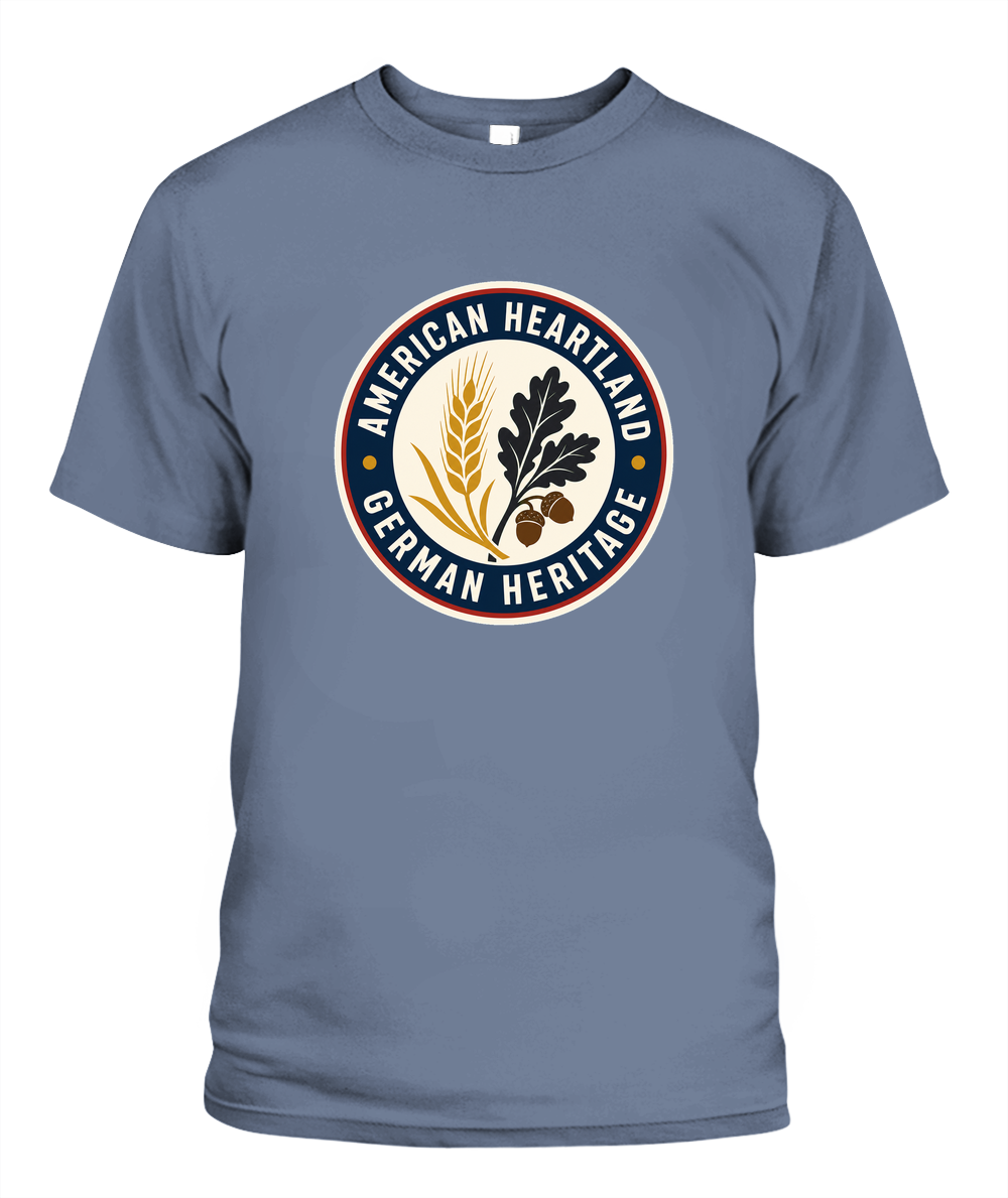 American Heartland, German Heritage — T-Shirt in Bay