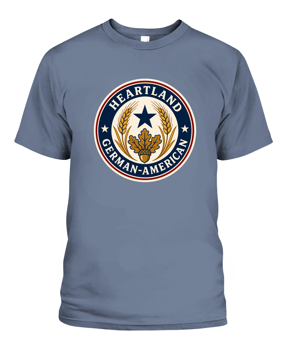 Heartland German-American — T-Shirt in Blue Jean