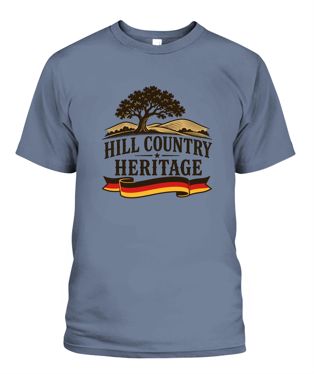 Hill Country Heritage — T-Shirt in Blue Jean