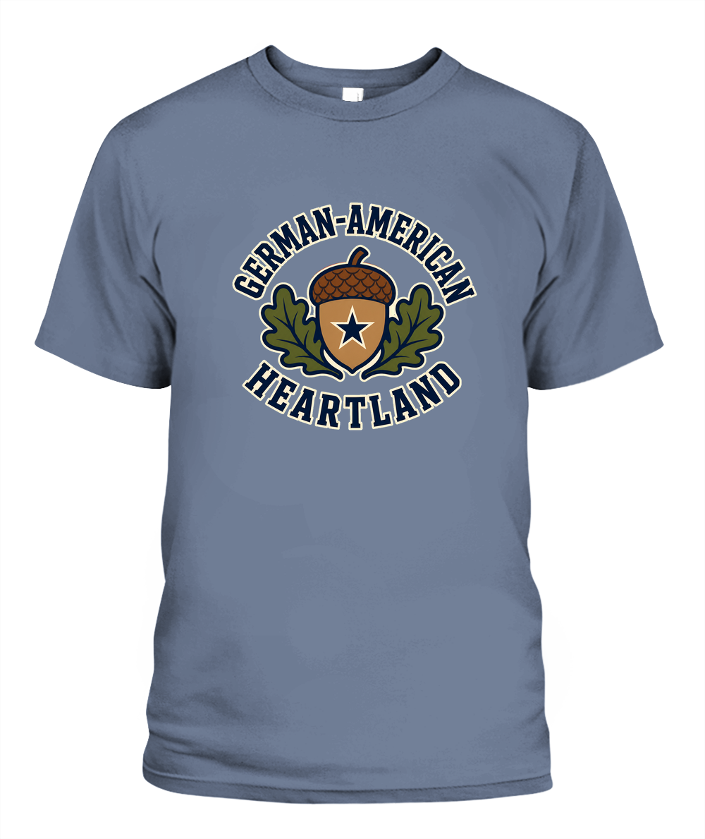 German-American Heartland — T-Shirt in Blue Jean