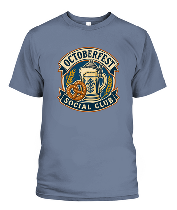 Octoberfest Social Club — T-Shirt in Blue Jean