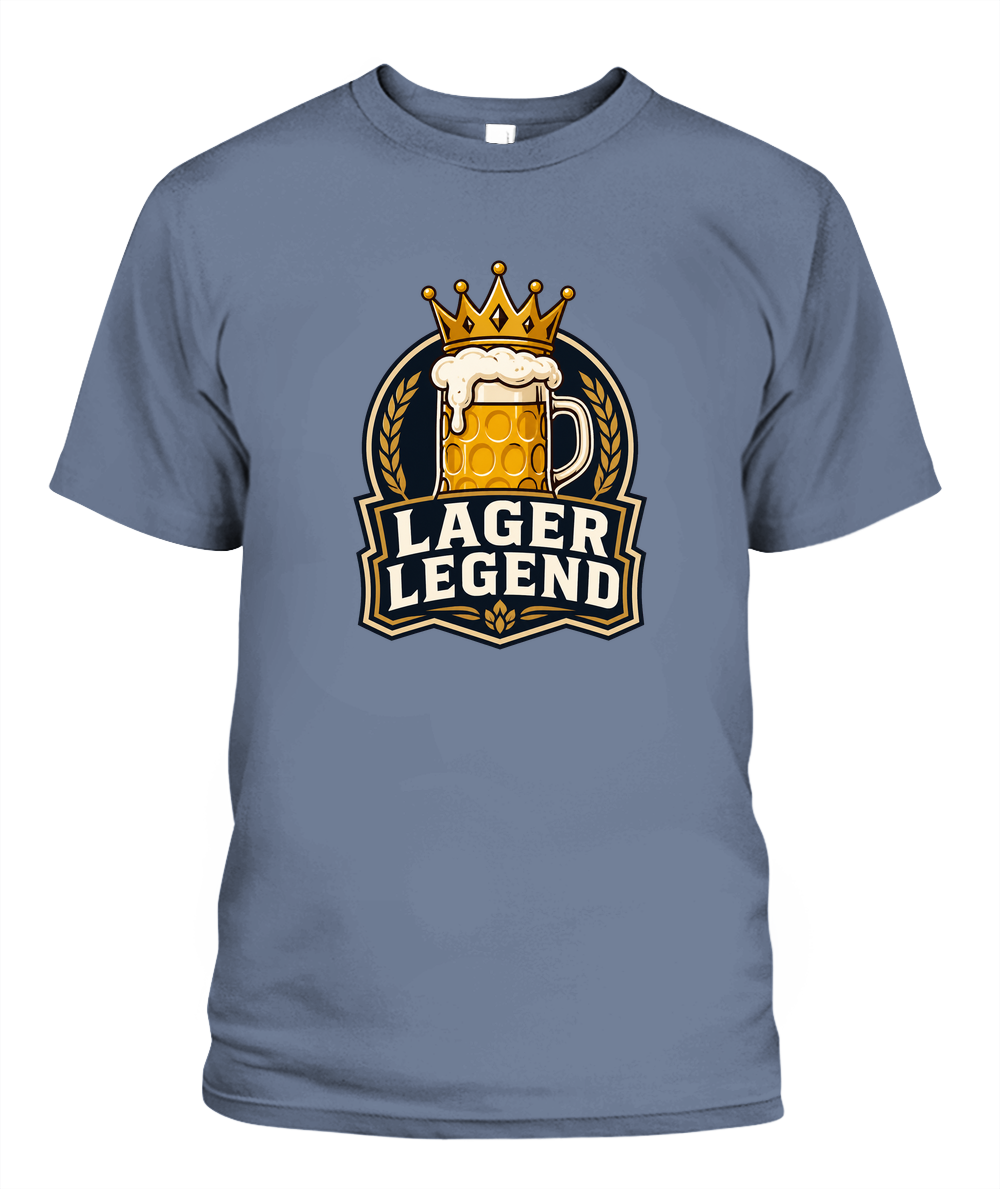 Lager Legend — T-Shirt in Blue Jean