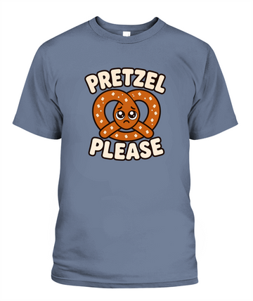 Pretzel Please — T-Shirt in Blue Jean