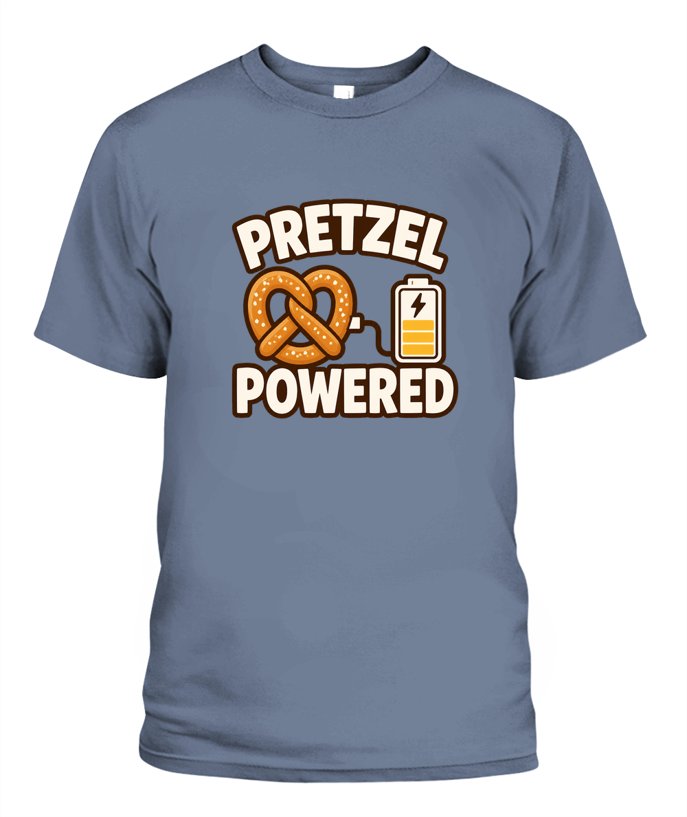 Pretzel Powered — T-Shirt in Bay