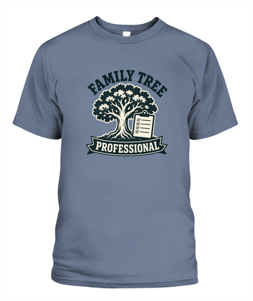 Family Tree Professional — T-Shirt in Blue Jean