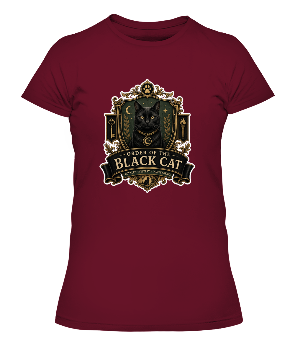 Order of the Black Cat Ladies T-Shirt | Black Cat Lover Gift