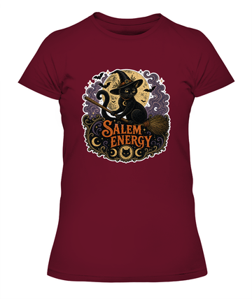 Salem Energy Ladies T-Shirt | Black Cat Lover Gift