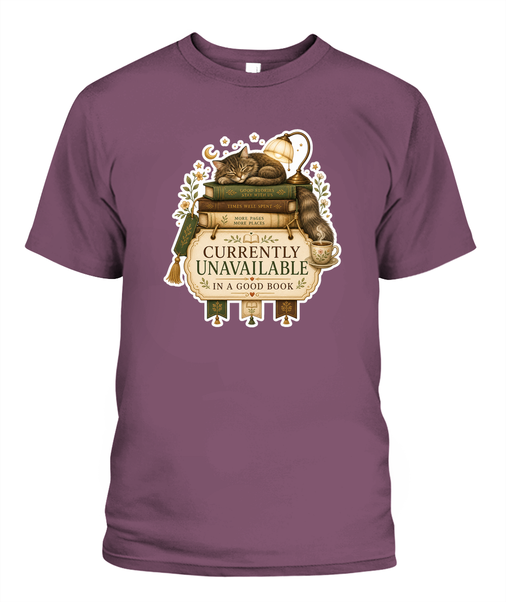 Currently Unavailable Book Lover T-Shirt | Reading Gift