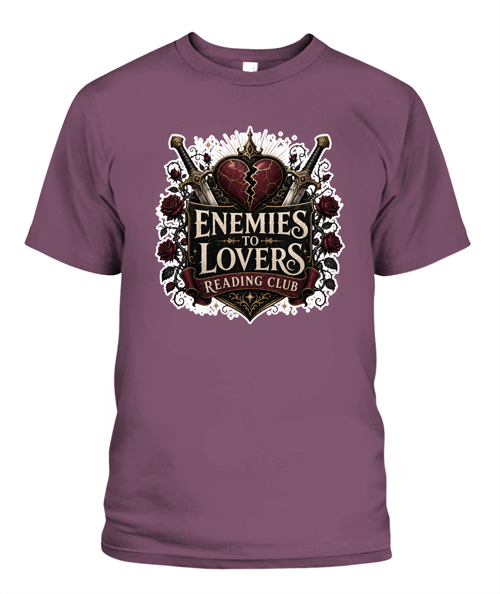 Enemies to Lovers Reading Club Book Lover T-Shirt | Reading Gift