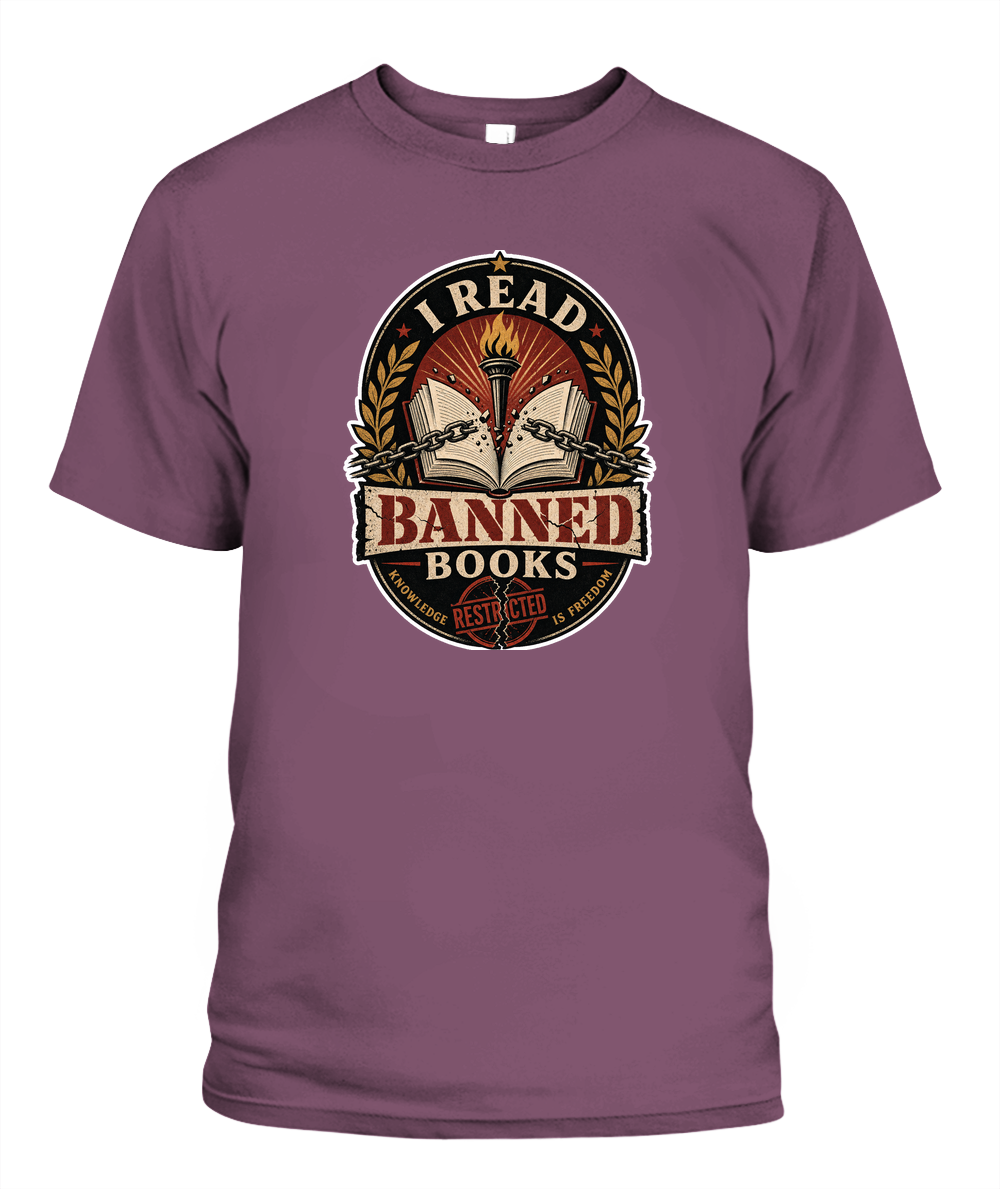 I Read Banned Books Book Lover T-Shirt | Reading Gift