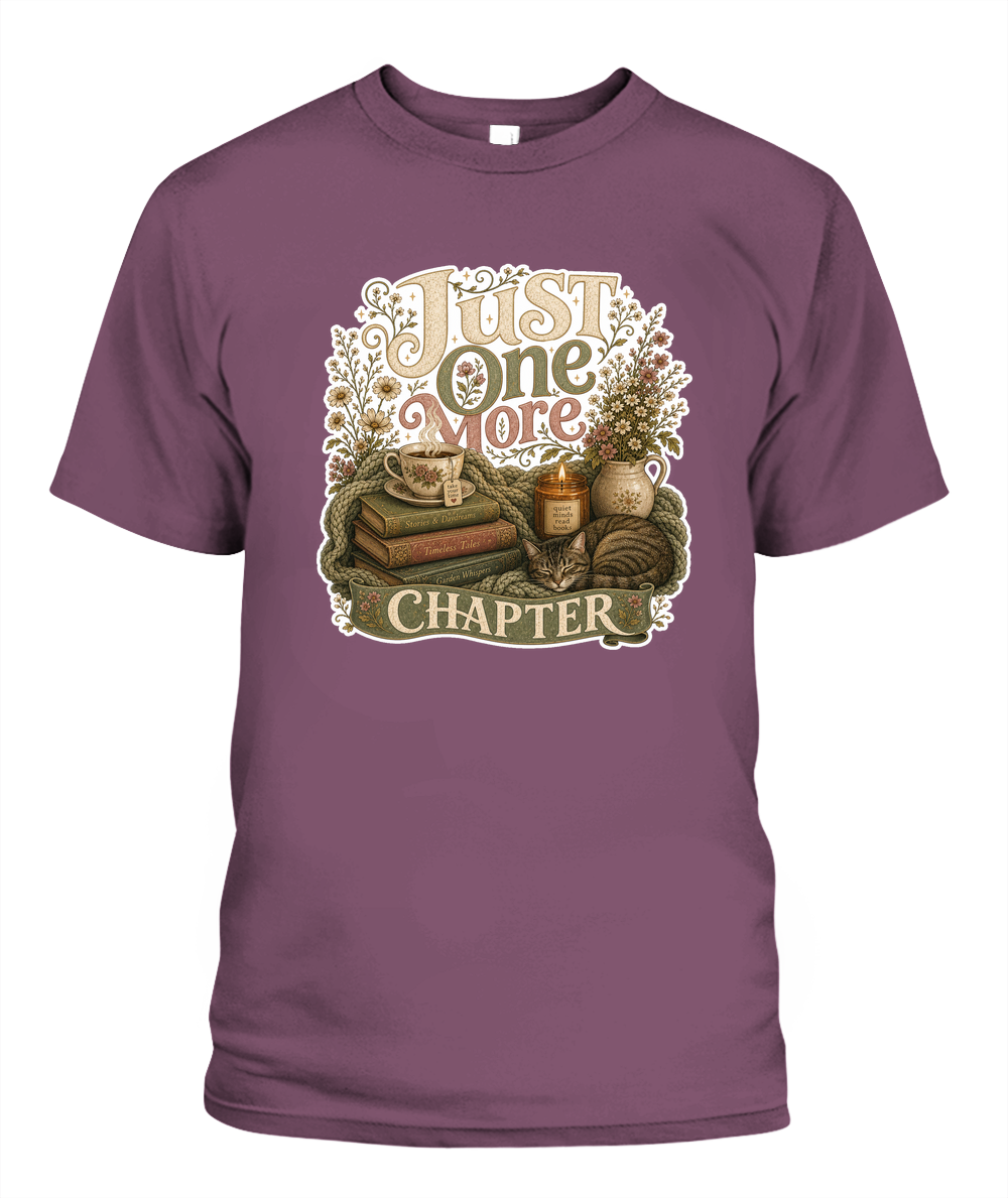 Just one more Chapter Book Lover T-Shirt | Reading Gift