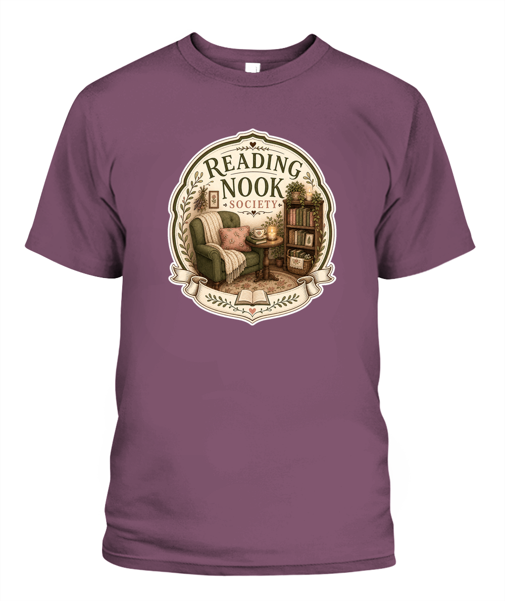 Reading Nook Society Book Lover T-Shirt | Reading Gift
