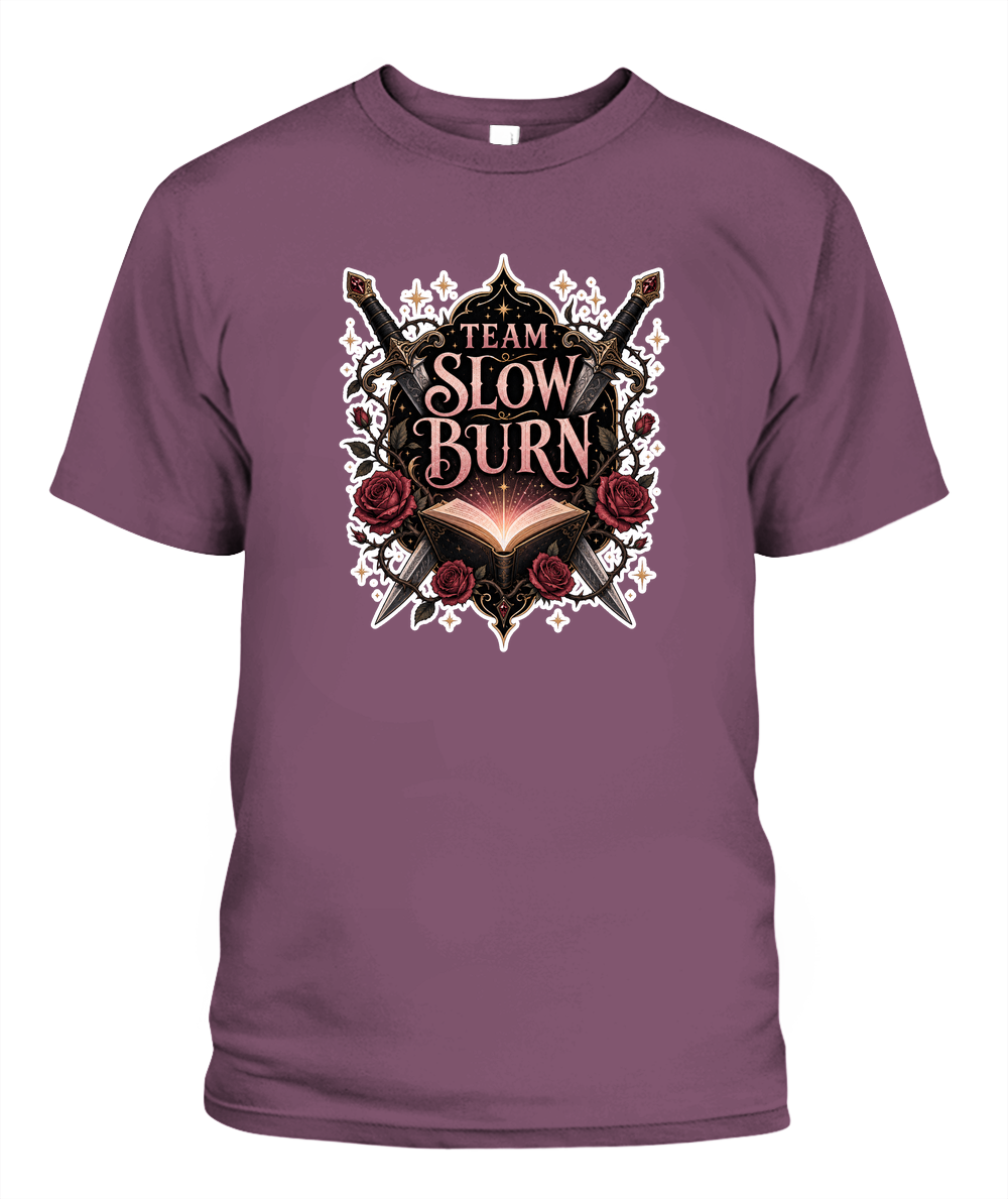 Team Slow Burn Book Lover T-Shirt | Reading Gift