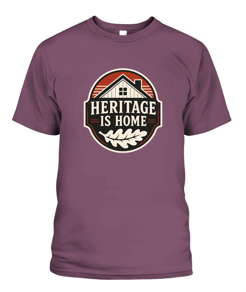 Heritage Is Home — T-Shirt in Berry