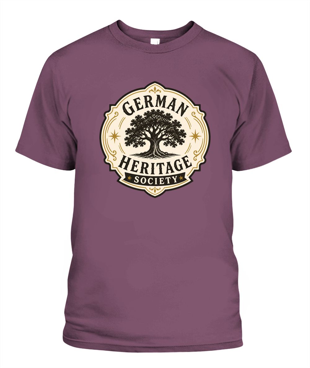 German Heritage Society — T-Shirt in Berry