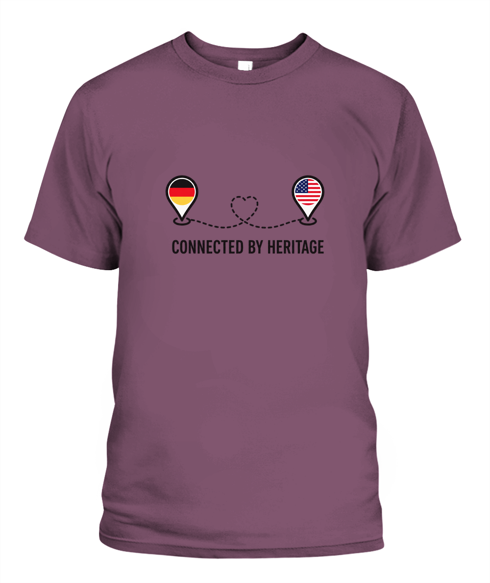 Connected By Heritage — T-Shirt in Berry