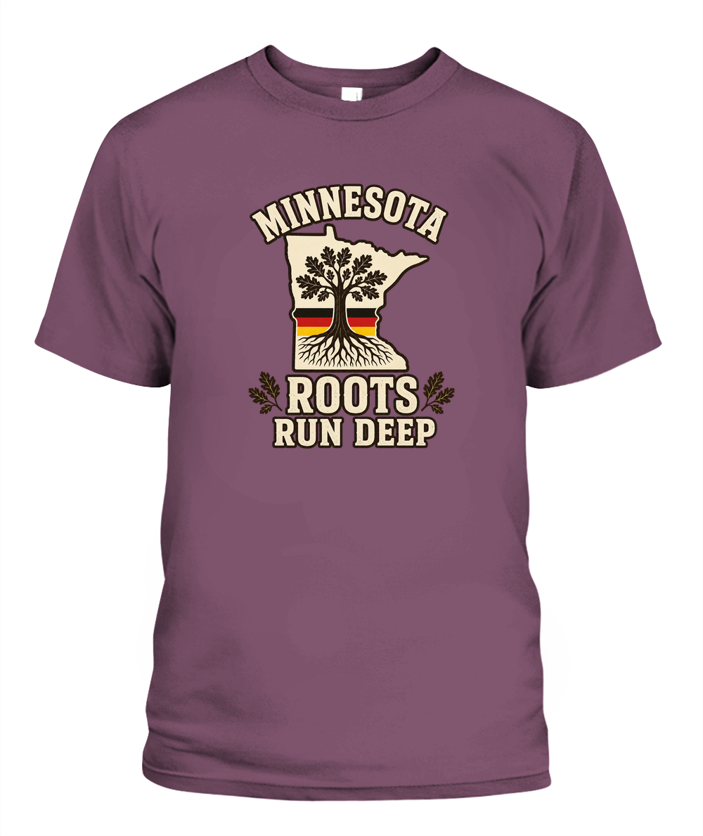 Minnesota Roots Run Deep — T-Shirt in Berry
