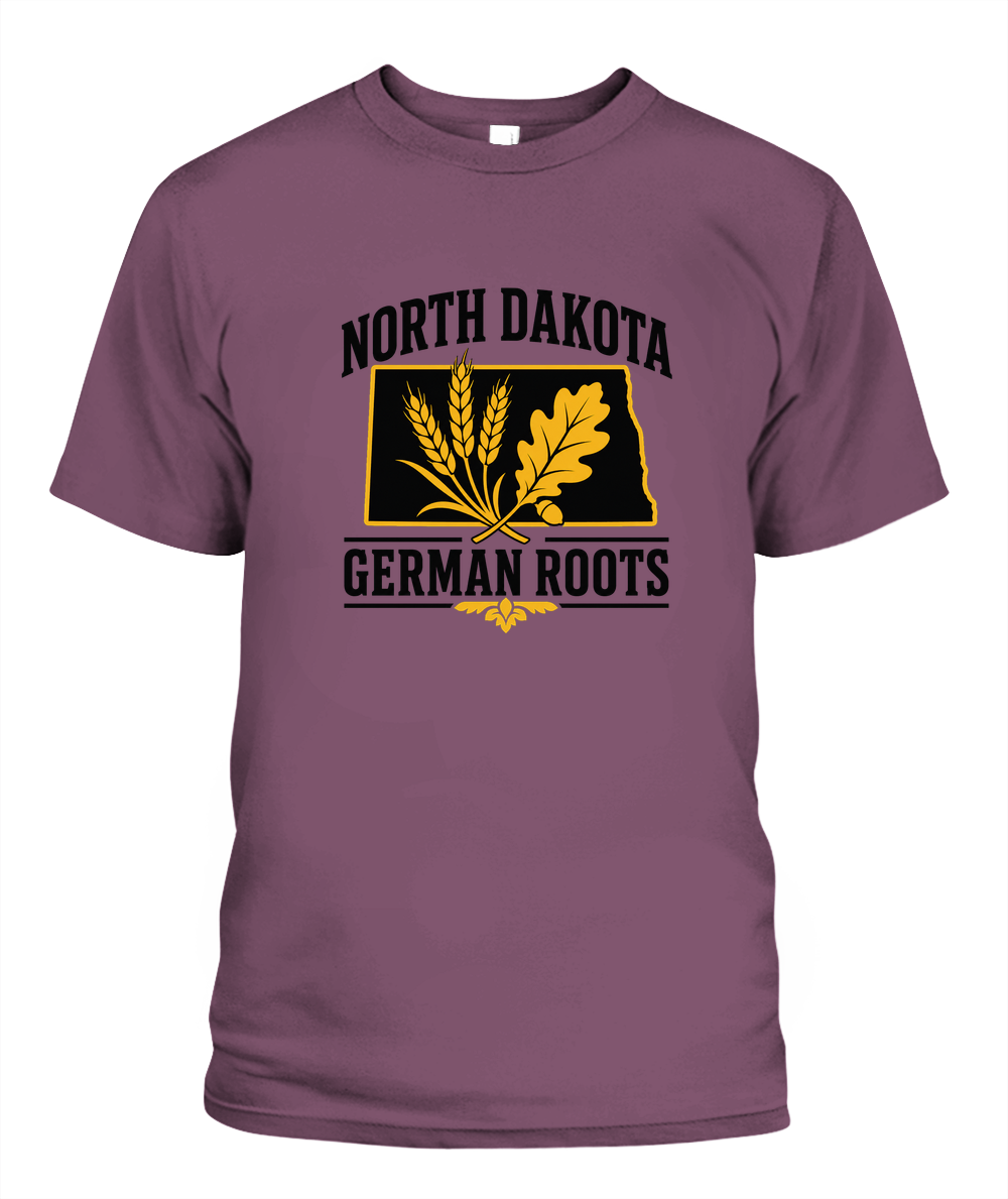 North Dakota German Roots — T-Shirt in Berry