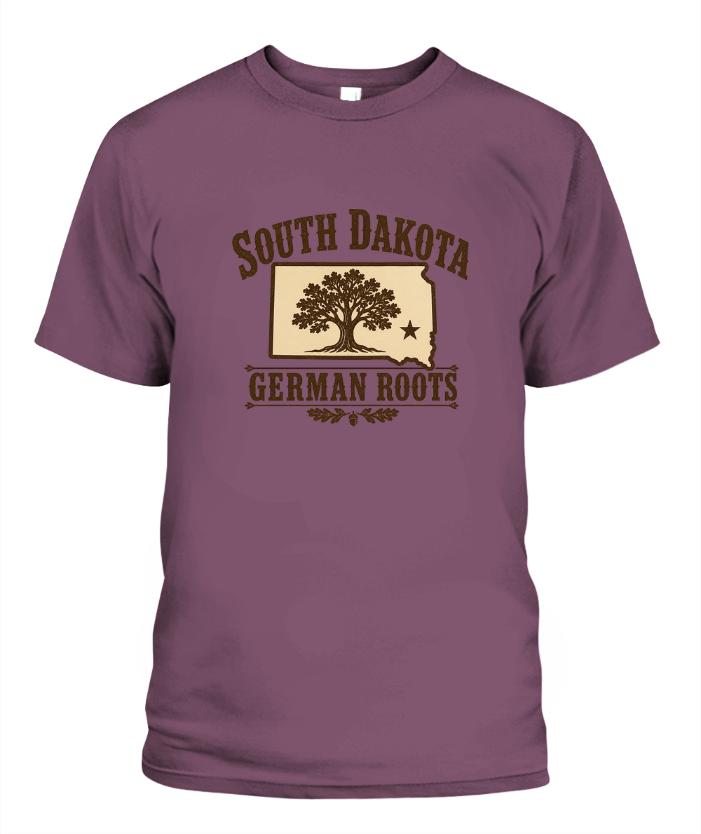 South Dakota German Roots — T-Shirt in Berry