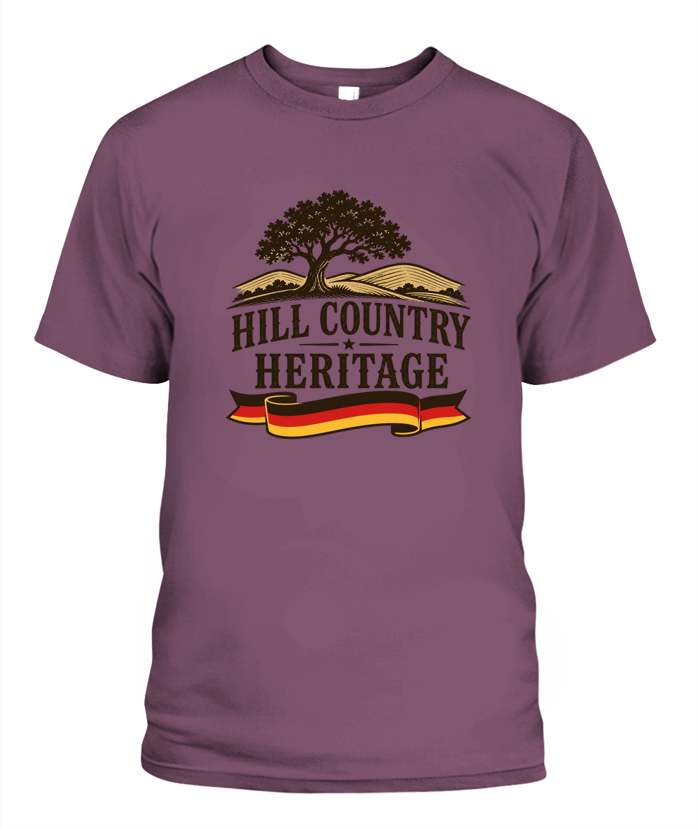 Hill Country Heritage — T-Shirt in Berry