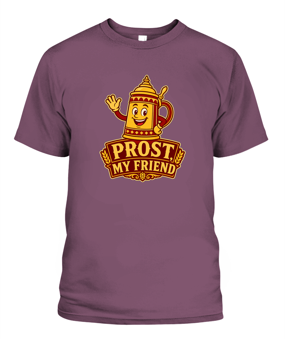 Prost, My Friend — T-Shirt in Berry
