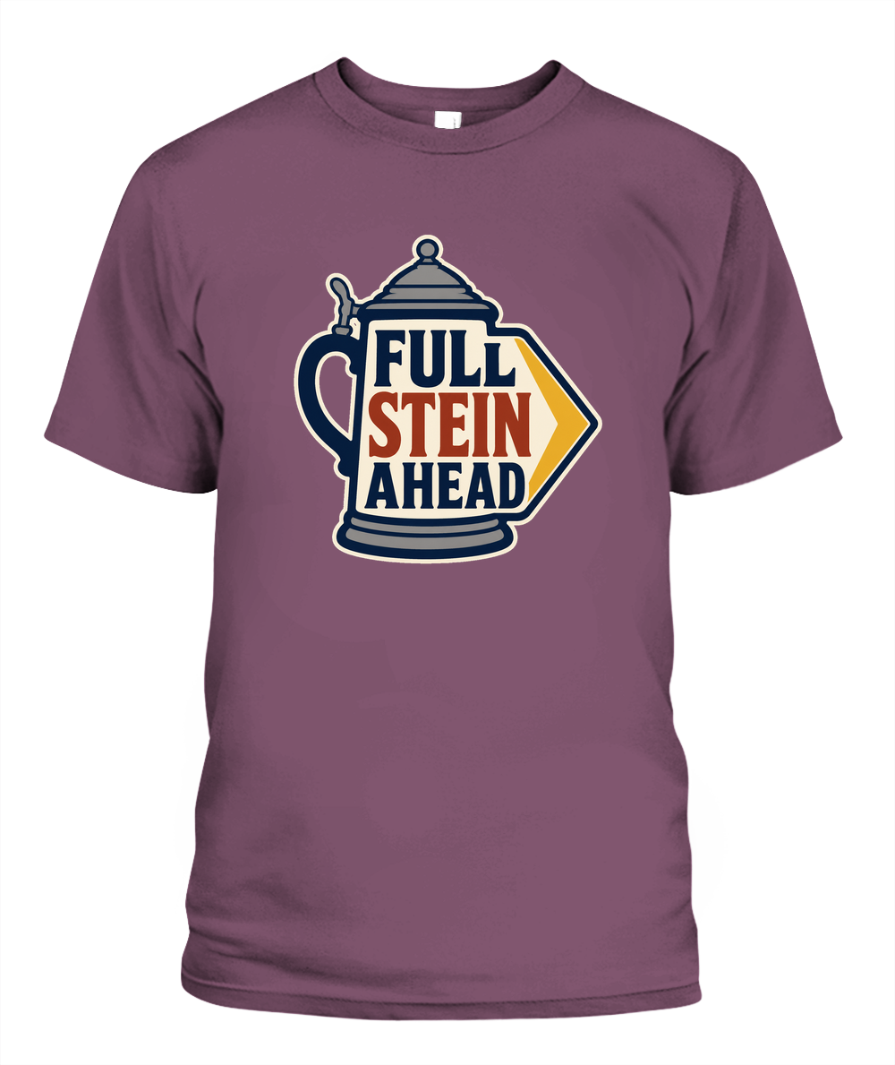 Full Stein Ahead — T-Shirt in Berry
